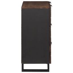 Berkfield Home Sideboard - 60x33.5x75 cm, made of solid mango wood in Brown - Size: 60x33.5x75 cm - thumbnail 4