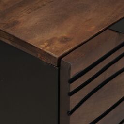 Berkfield Home Sideboard - 60x33.5x75 cm, made of solid mango wood in Brown - Size: 60x33.5x75 cm - thumbnail 7