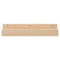 Berkfield Home Wall Shelves 2 pcs 50x12x9 cm Solid Wood Pine in Light Tan - Size: 50 x 12 x 9 cm - thumbnail 4
