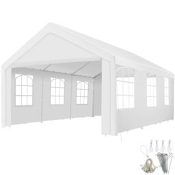 tectake Gazebo Jasko in White - Size: Large