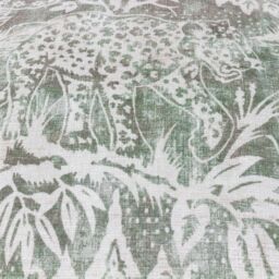 Wylder Tropics Bengal Chenille Polyester Filled Cushion in Light Green - Size: 50 cm x 50 cm - thumbnail 4