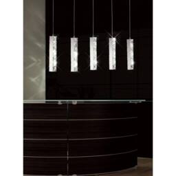 Netlighting Galaxy Pendant Round Small 27W LED 6000K Polished ChromeCrystal in Grey - thumbnail 7