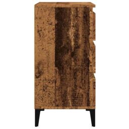 Berkfield Home Sideboard Old Wood 60x35x70 cm Engineered Wood in Brown - Size: 60 x 35 x 70 cm - thumbnail 5