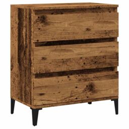 Berkfield Home Sideboard Old Wood 60x35x70 cm Engineered Wood in Brown - Size: 60 x 35 x 70 cm - thumbnail 2