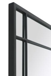 MirrorOutlet Black Metal Framed Window Wall or Leaner Garden Mirror (180CM X 90CM) - Size: 1 Pack - thumbnail 4