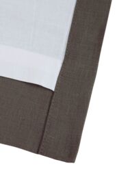Lazy Linen Pure Washed Linen Lined Eyelet Curtains in Charcoal - Size: 167 cm width x 183 cm drop - thumbnail 2