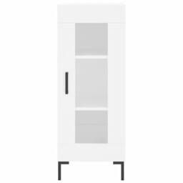 Berkfield Home Highboard White 34.5x34x180 cm Engineered Wood - thumbnail 6