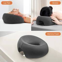 Havendro Cradle Face Down Pillow Head Rest Cushion Pad Sleeping Rest Pad in Grey - thumbnail 4