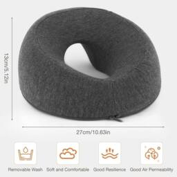 Havendro Cradle Face Down Pillow Head Rest Cushion Pad Sleeping Rest Pad in Grey - thumbnail 2