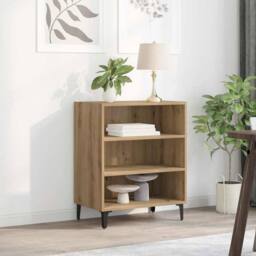 Berkfield Home Sideboard Artisan Oak 57x35x75 cm Engineered Wood in Brown - Size: 57 x 35 x 75 cm - thumbnail 1