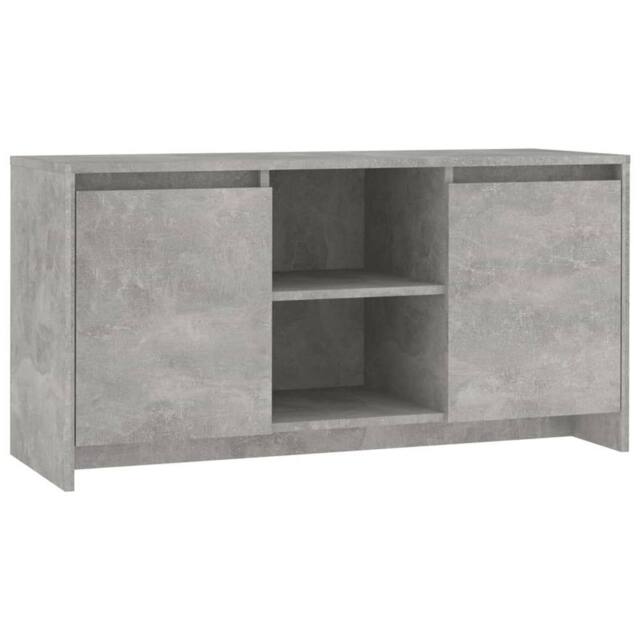 Berkfield Home TV Cabinet Concrete Grey 102x37.5x52.5 cm Engineered Wood - image 1