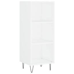 Berkfield Home Highboard White 34.5x34x180 cm Engineered Wood - thumbnail 5