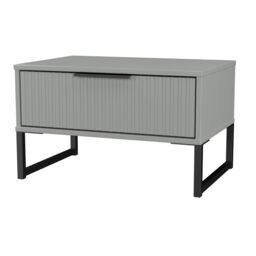 Ready Assembled 2 U Menai 1 Drawer Wide Side Table (Ready Assembled) in Dark Grey - thumbnail 4