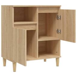 Berkfield Home Sideboard Sonoma Oak 60x35x70 cm Engineered Wood in Tan - Size: 60 x 35 x 70 cm - thumbnail 5