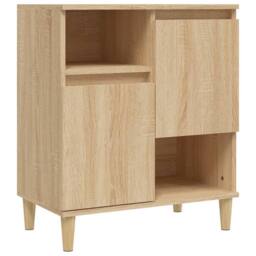 Berkfield Home Sideboard Sonoma Oak 60x35x70 cm Engineered Wood in Tan - Size: 60 x 35 x 70 cm - thumbnail 1