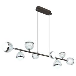 Netlighting Untsy Bar Pendant Titanium 8x LED Dimmable 2700-6000K Remote in Grey - thumbnail 6