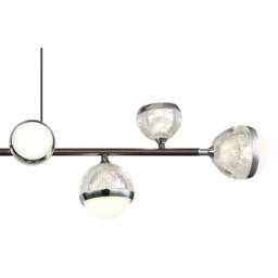 Netlighting Untsy Bar Pendant Titanium 8x LED Dimmable 2700-6000K Remote in Grey - thumbnail 4