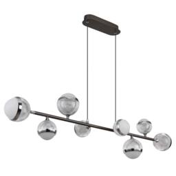 Netlighting Untsy Bar Pendant Titanium 8x LED Dimmable 2700-6000K Remote in Grey - thumbnail 2