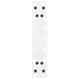 Berkfield Home Coffee Table Legs White 2 pcs 30x(30-31) cm Steel - thumbnail 7