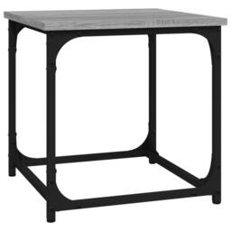Berkfield Home Side Table Grey Sonoma 40x40x40 cm Engineered Wood - Size: 40 x 40 x 40 cm - thumbnail 3