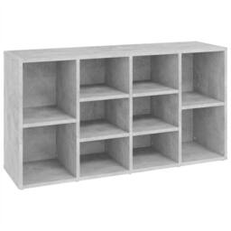 Berkfield Home Shoe Bench Concrete Grey 103x30x54.5 cm Engineered Wood