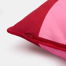 OHS 2 Pack Stripe Filled Cushion Covers Home Decor Set in Pink - Size: 45 cm x 45 cm - thumbnail 6