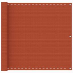 Berkfield Home Balcony Screen Orange 90x500 cm HDPE