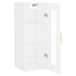 Berkfield Home Wall Mounted Cabinet White 34.5x34x90 cm - thumbnail 7