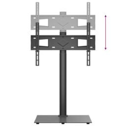 Berkfield Home Corner TV Stand 1-Tier for 32-65 Inch Black - thumbnail 8