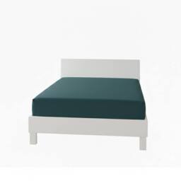 Snug City Polycotton Fitted Sheet Extra Deep 40cm Skirt Easy Care in Teal - Size: Single - thumbnail 2