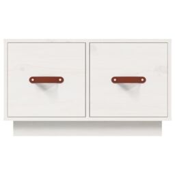 Berkfield Home Coffee Table White 60x53x35 cm Solid Wood Pine - Size: 60 x 53 x 35 cm - thumbnail 6