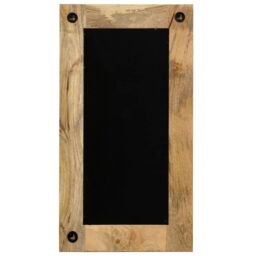 Berkfield Home Mirror Solid Mango Wood 50x110 cm in Brown - thumbnail 5