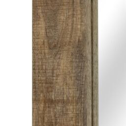 Berkfield Home Mirror Solid Mango Wood 50x110 cm in Brown - thumbnail 4