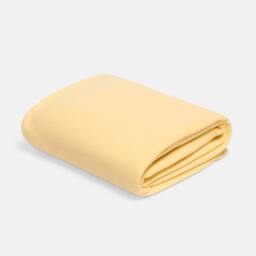 OHS Ultra Soft Polar Fleece Throw Lightweight Blanket Bedspread in Lemon - Size: 150 cm x 200 cm - thumbnail 3