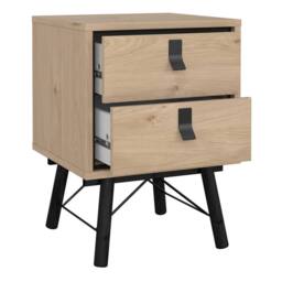 Wyld Haus Juno Natural Oak Bedroom Set 3 Door Wardrobe 3 Drawers - thumbnail 8