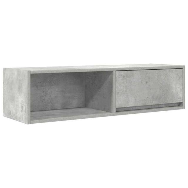 Berkfield Home TV Cabinet Concrete Grey 100x31x25.5 cm Engineered Wood - image 1