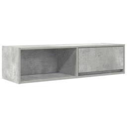 Berkfield Home TV Cabinet Concrete Grey 100x31x25.5 cm Engineered Wood - thumbnail 1