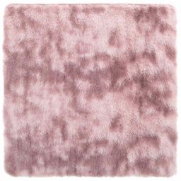 Berkfield Home Shaggy Rug High Pile NAVARRA Dusty Pink 160x160 cm Polyester - Size: Medium - thumbnail 2