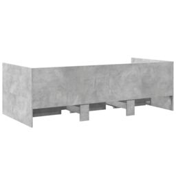 Berkfield Home Daybed with Drawers without Mattress Concrete Grey 90x190 cm Single - thumbnail 6