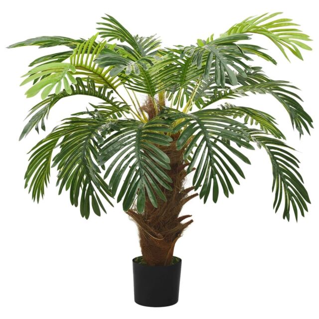 Berkfield Home Artificial Cycas Palm with Pot 90 cm Green - image 1