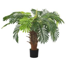 Berkfield Home Artificial Cycas Palm with Pot 90 cm Green - thumbnail 2