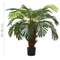 Berkfield Home Artificial Cycas Palm with Pot 90 cm Green - thumbnail 6