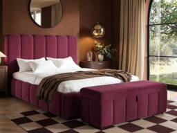 Solace+Co Emilie Blanket Box in Burgundy - thumbnail 3