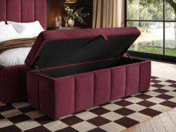 Solace+Co Emilie Blanket Box in Burgundy - thumbnail 2