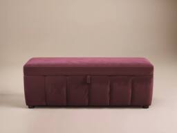 Solace+Co Emilie Blanket Box in Burgundy - thumbnail 5