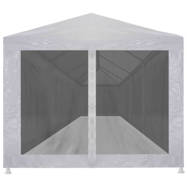 Berkfield Home Party Tent with 10 Mesh Sidewalls 12x3 m in White - image 1
