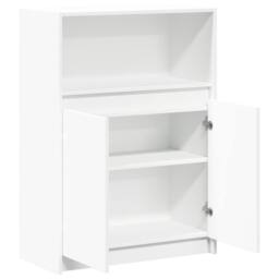 Berkfield Home Sideboard with LED White 72x34x100 cm Engineered Wood - Size: 72 x 34 x 100 cm - thumbnail 7