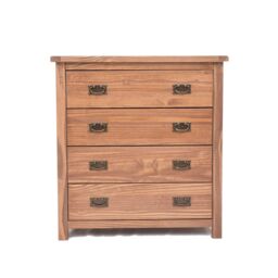 Cabinet Bits Padua 4 Drawer Chest of Drawers Bras Drop Handle in Brown - thumbnail 2