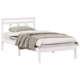 Berkfield Home Traditional White 90 x 200 cm Solid pine wood - thumbnail 1