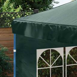 Berkfield Home Party Tent Sidewall 2 pcs with Window PE Green - thumbnail 3